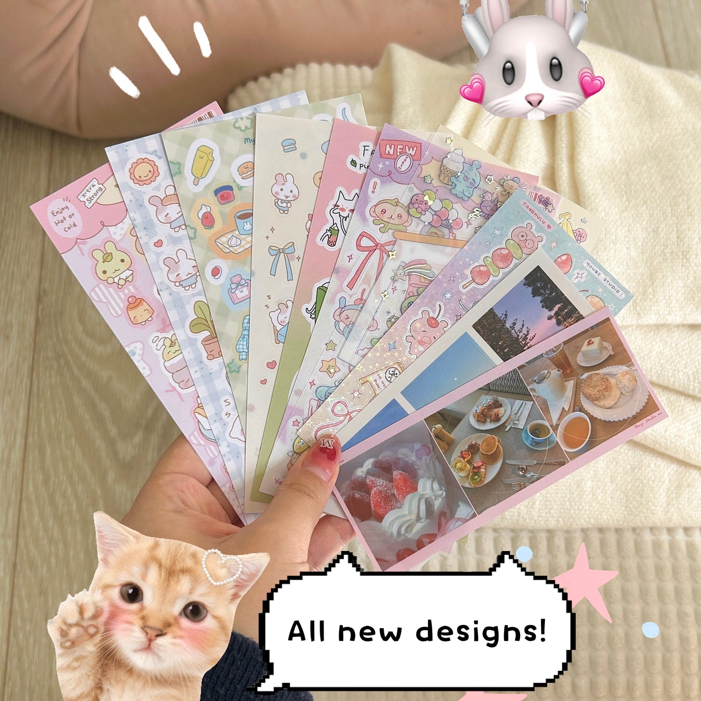 All new designs bundeal!! Sticker flake pack included