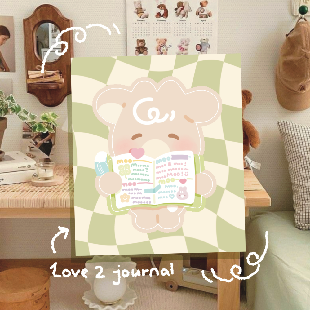Love 2 journal singular sticker