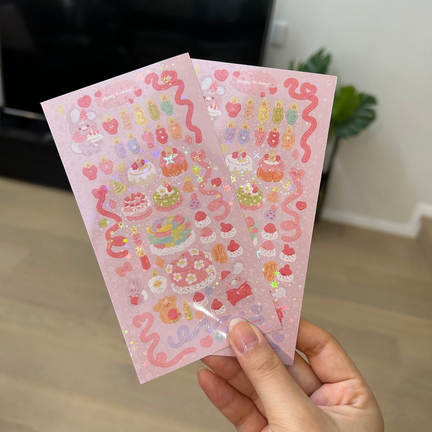 Birthday candles! With shiny holo stars this time!