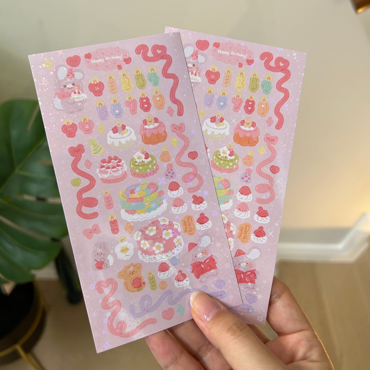 Birthday candles! With shiny holo stars this time!