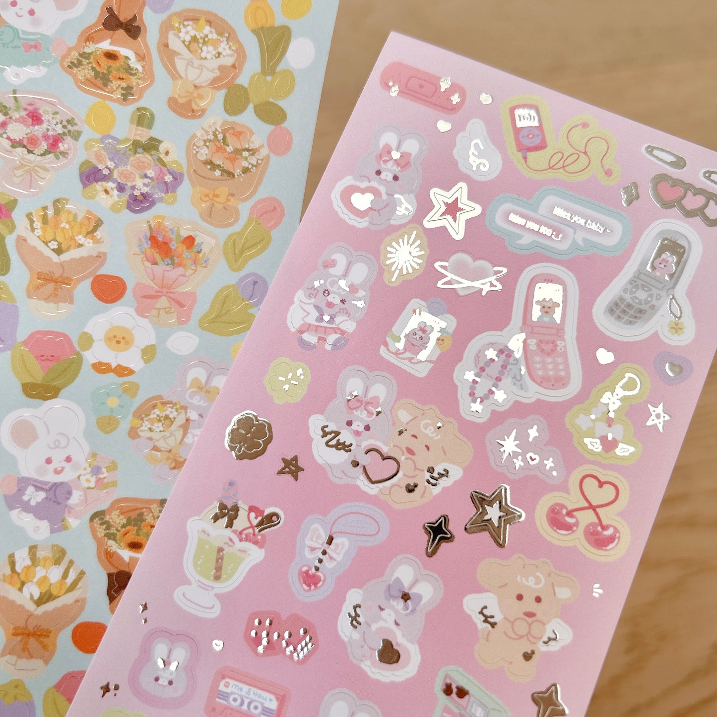 Silver foil girly pop!