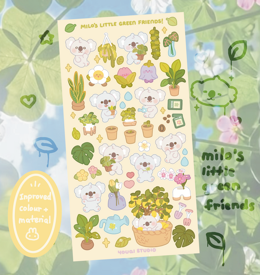 Milo’s little green friends! (New fresher colours)