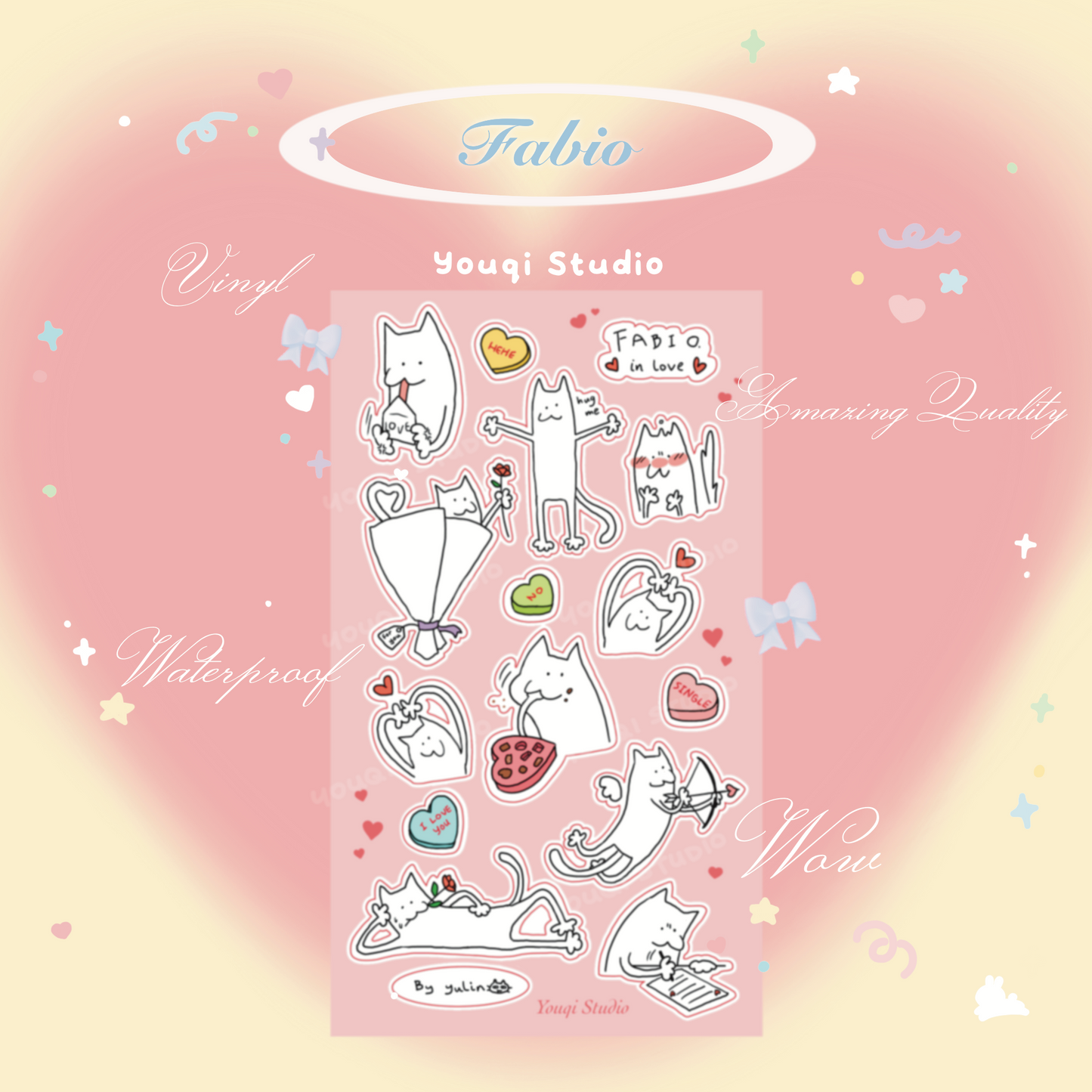 Limited edition Fabio love sheet