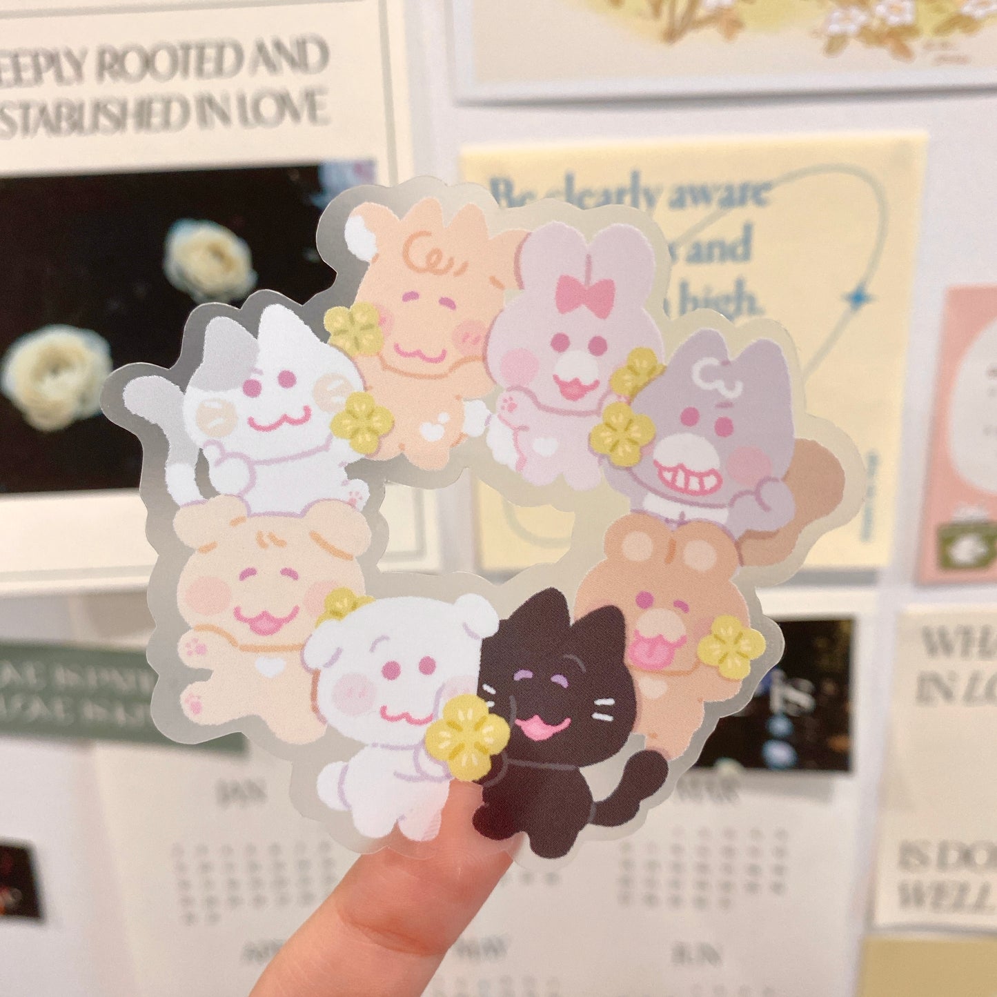 Happy family circle flake