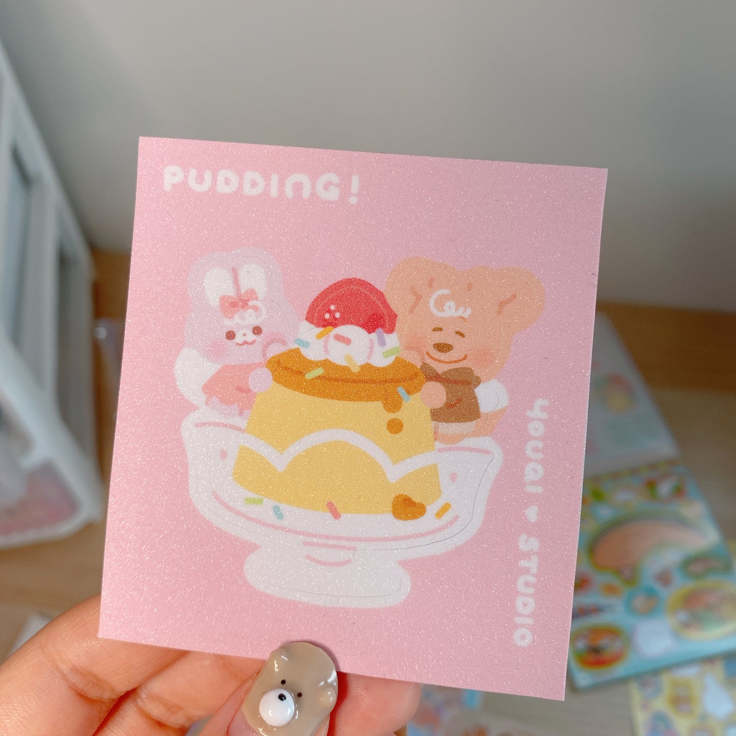 Pudding! Big sticker