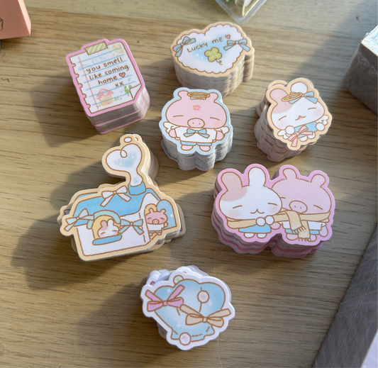 7 pcs Vinyl sticker flake set