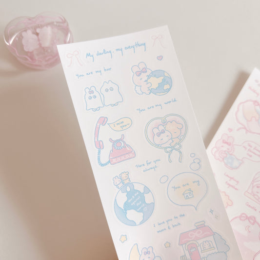 Soft and sweet sticker set