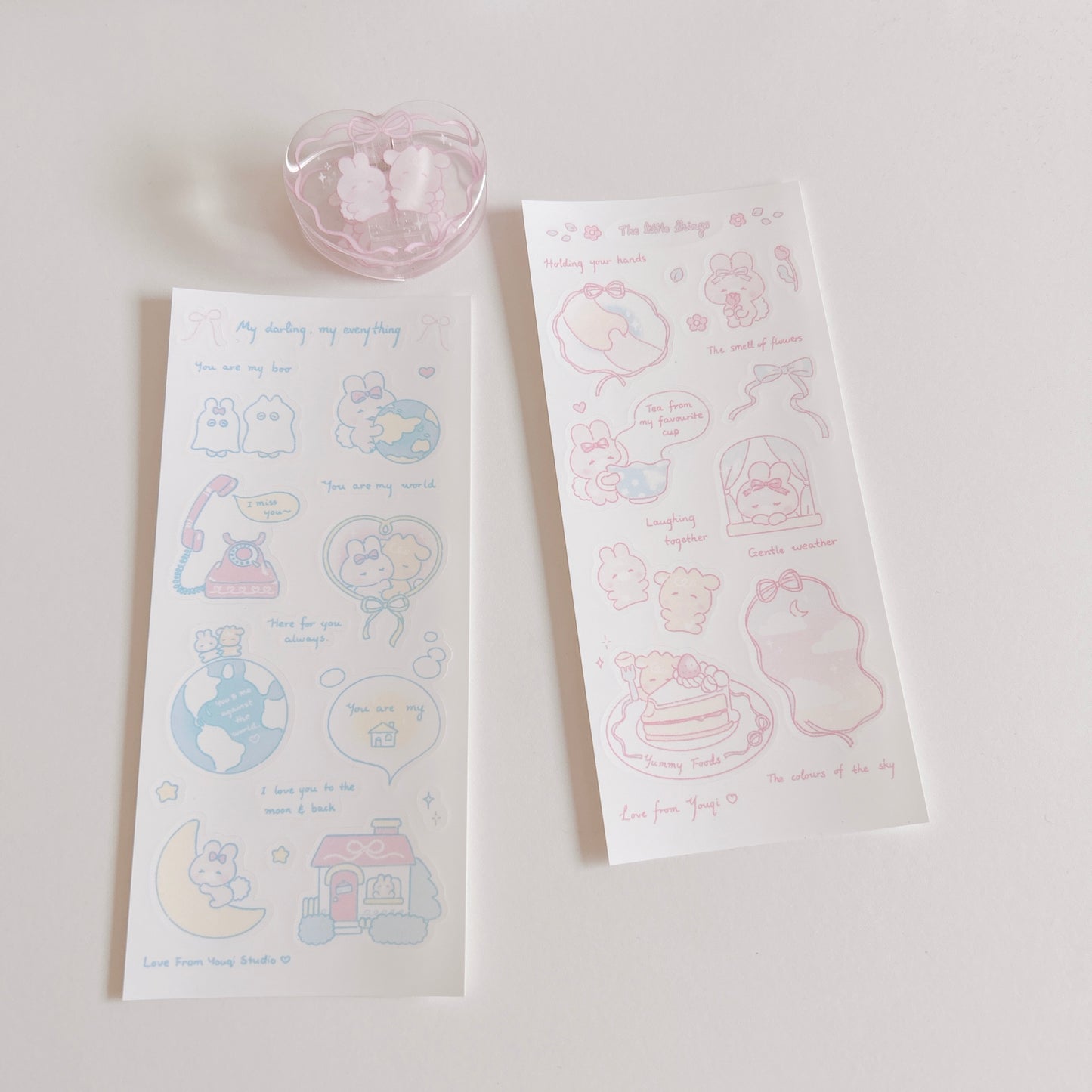 Soft and sweet sticker set