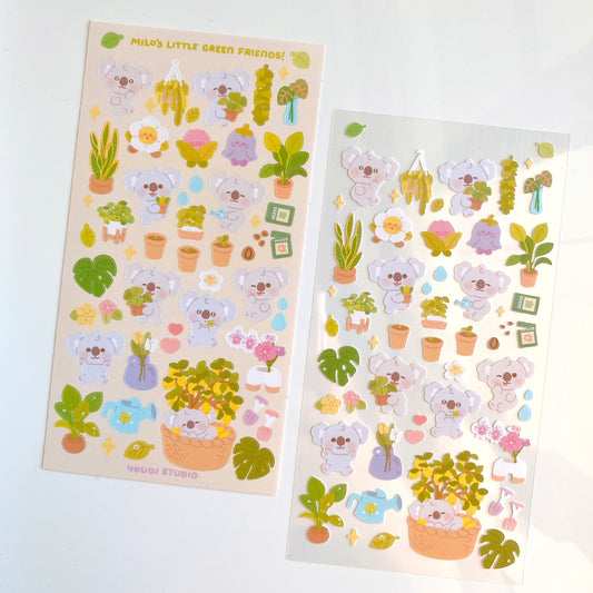 Milo’s little green friends!
