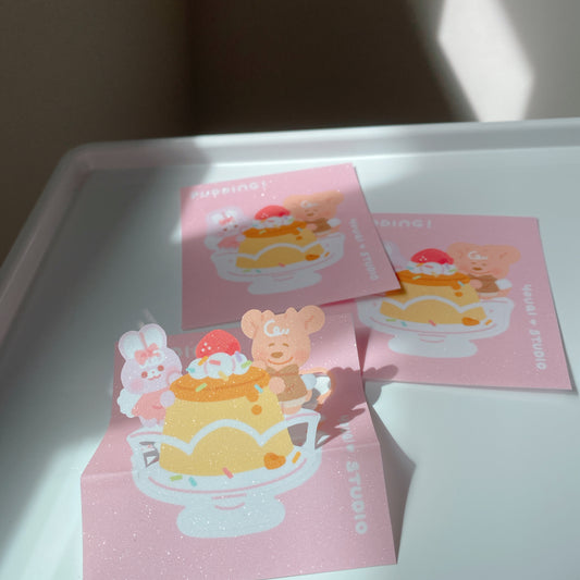 Pudding! Big sticker