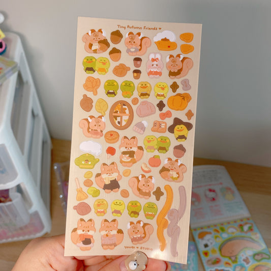 Matte Tiny autumn friends
